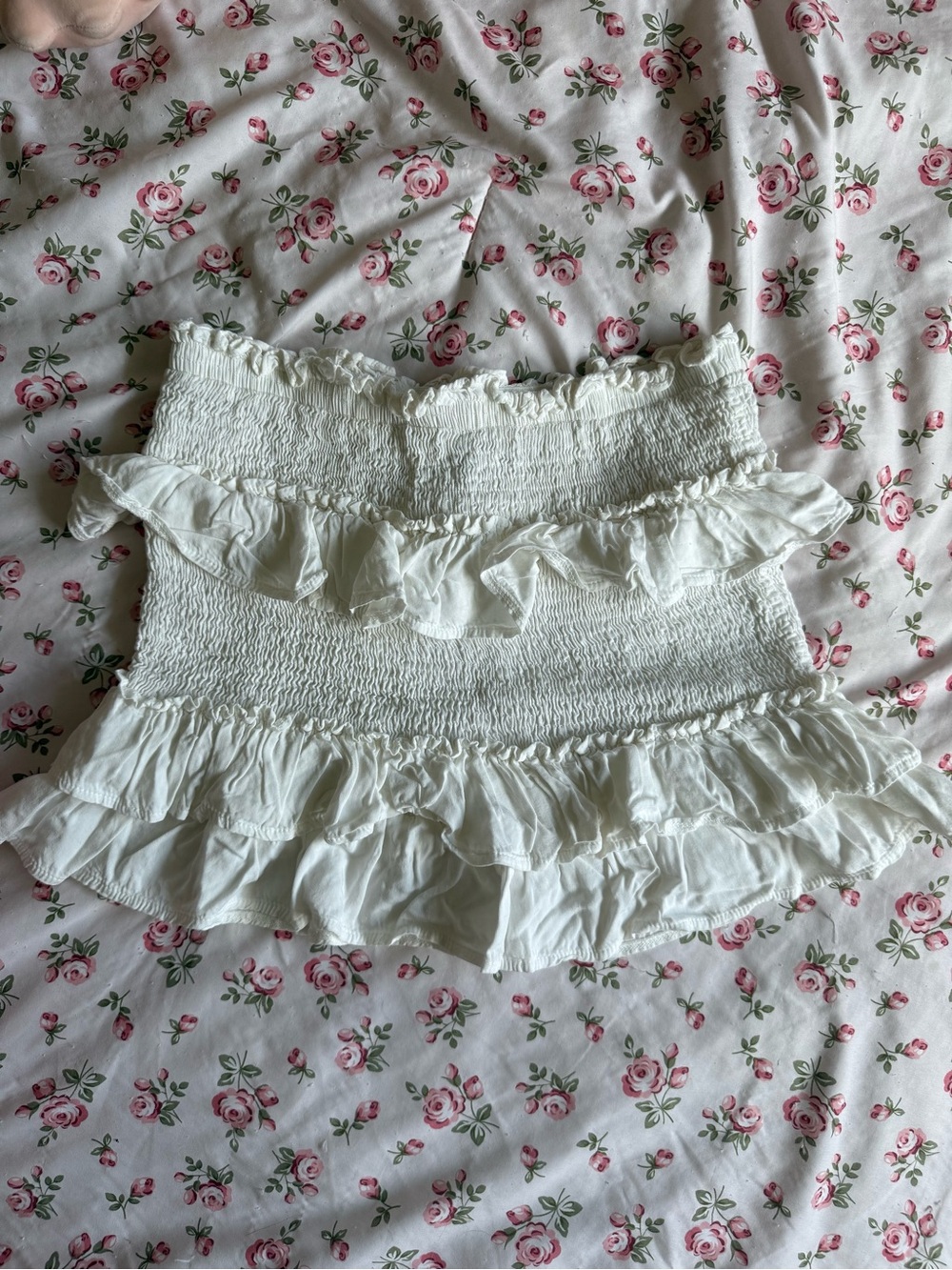 Princess Polly White Ruffle Skirt